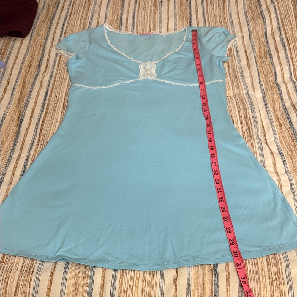 Lilly Pulitzer Sky Blue Dress with White Lace